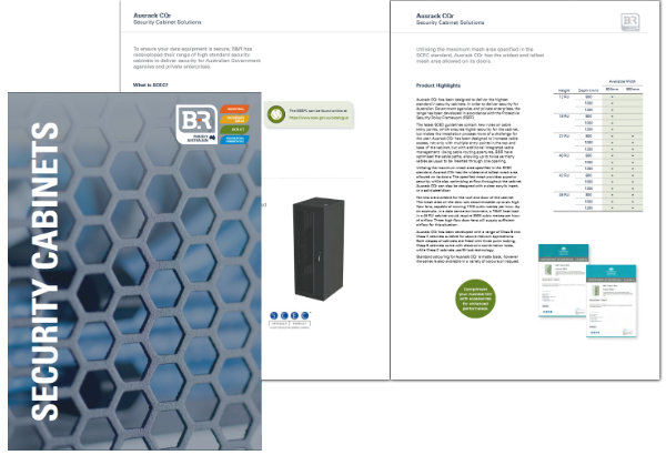 B&R Enclosures Ausrack CQr SCEC approved rack Brochure